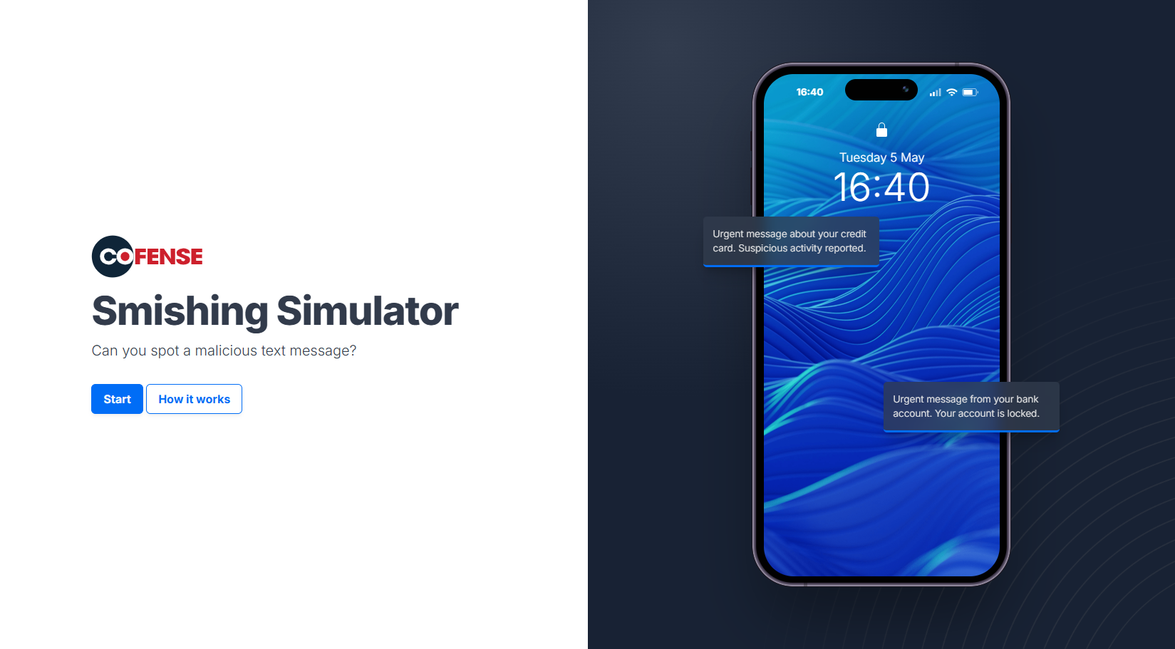 Screen 01: Landing Screen - Setting the Stakes